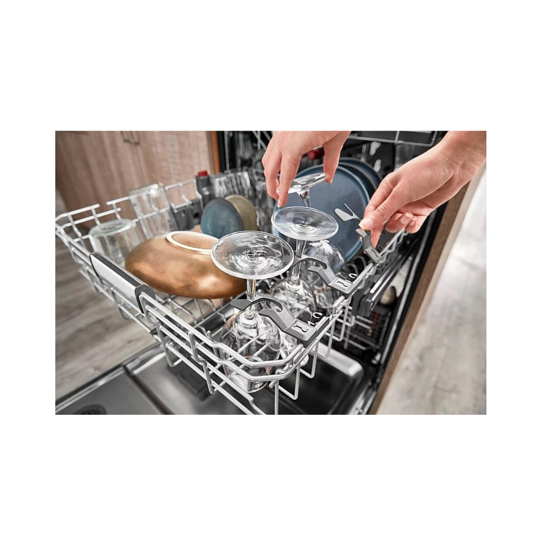 KitchenAid – Top Control Built-In Dishwasher with Stainless Steel Tub, FreeFlex Third Rack, 44dBA – Black stainless steel