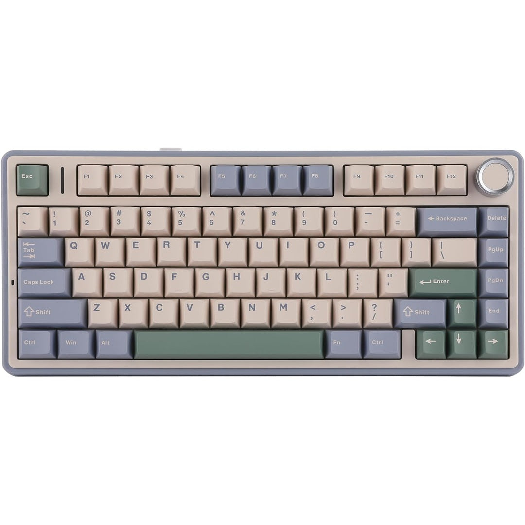 EPOMAKER x AULA F75 Gasket Mechanical Keyboard, 75% Wireless Hot Swappable Gaming Keyboard with Five-Layer Padding&Knob, Bluetooth/2.4GHz/USB-C, RGB (Black Gradient, LEOBOG Reaper Switch)