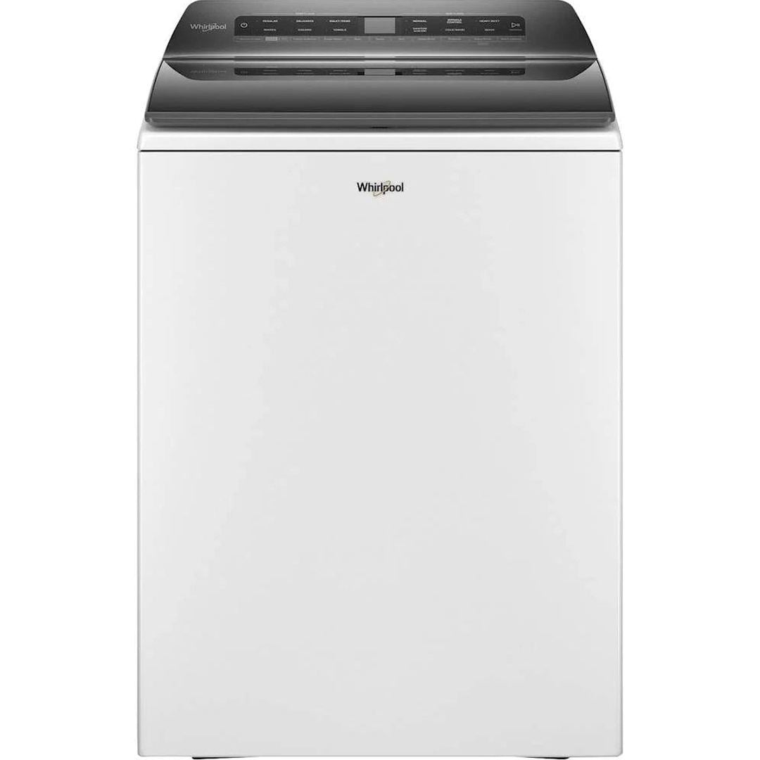 Whirlpool – 4.8 Cu. Ft. High Efficiency Smart Top Load Washer with Load & Go Dispenser – White