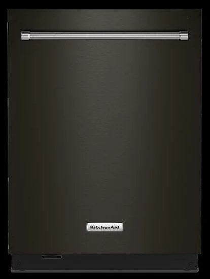 KitchenAid – Top Control Built-In Dishwasher with Stainless Steel Tub, FreeFlex Third Rack, 44dBA – Black stainless steel