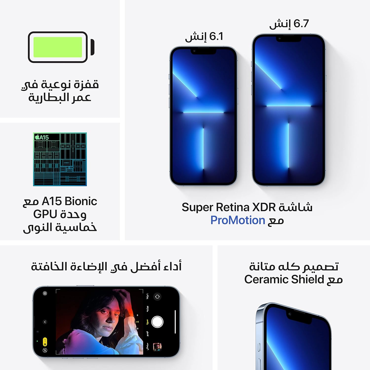 Apple (Refurbished) iPhone 13 Pro Max (256GB) - Sierra Blue