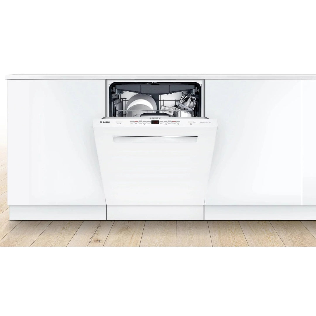 Bosch 500 Series 24″ White Built in Dishwasher-SHPM65Z52N