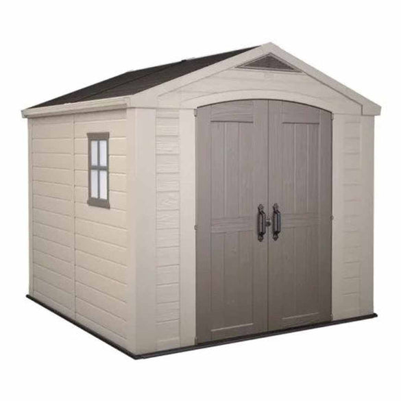 Keter Factor 8×8 Foot Large Resin Outdoor Shed