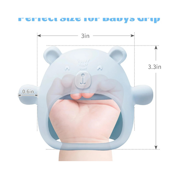 NiBaby Silicone Baby Mitten Teething Chew Toy for Babies 0-6 Months 6-12 Months