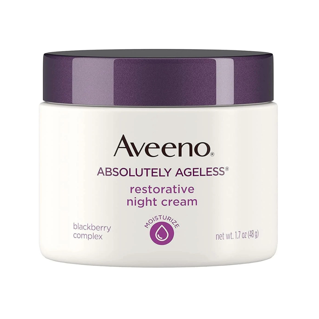 Aveeno Absolutely Ageless Restorative Night Cream Facial Moisturizer  1.7 fl. oz