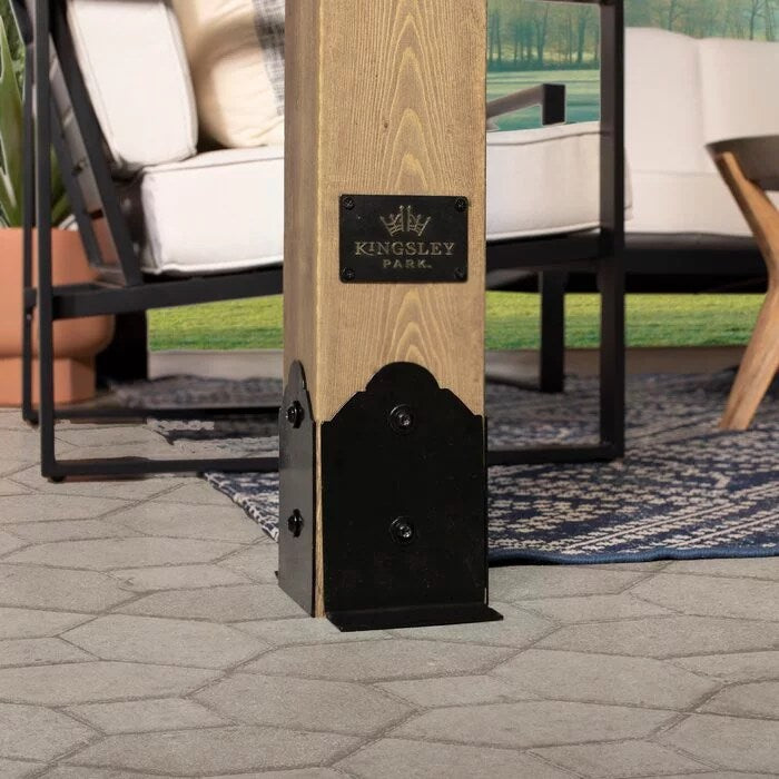 12 Ft. W x 10 Ft. D Solid Wood Pergola