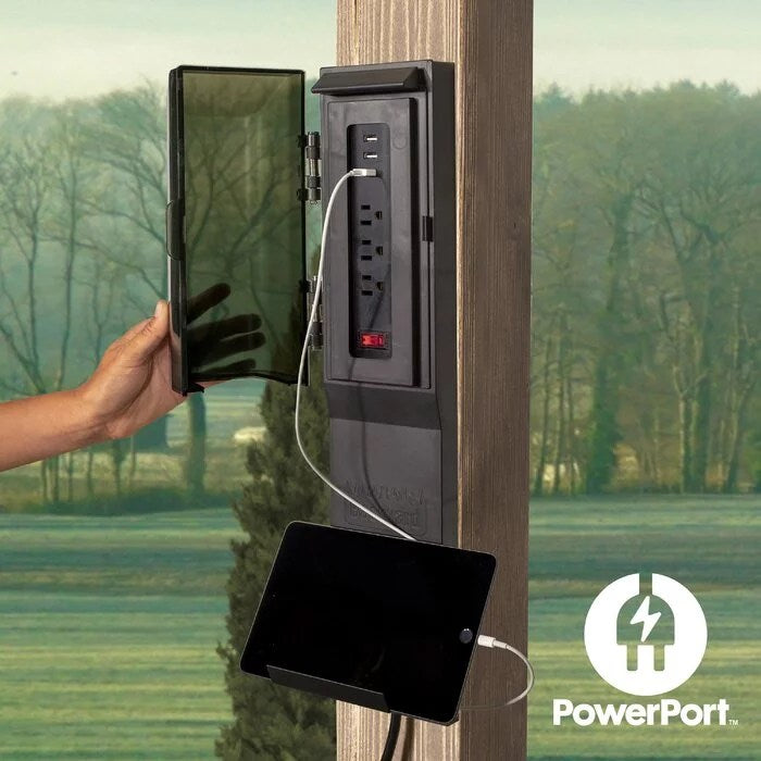 12 Ft. W x 10 Ft. D Solid Wood Pergola