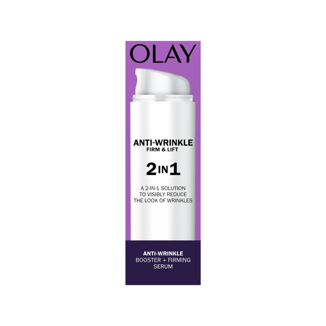 Olay Anti-wrinkle Firm And Lift Two In One Day Cream And Firming Serum, 50ml