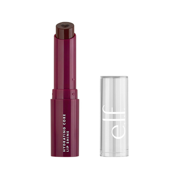 e.l.f. Cosmetics Hydrating Core Lip Shine, Conditioning & Nourishing Lip Balm, Sheer Colour Tinted Chapstick, Ecstatic, 0.09 Oz, 1 Count (Pack of 1)