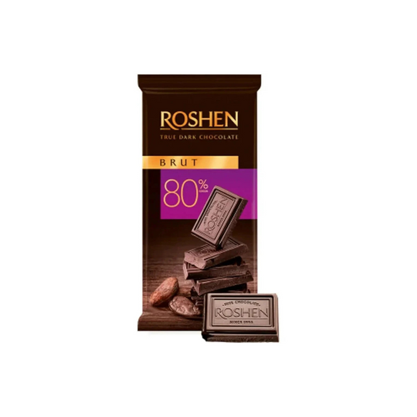 Roshen СHOCOLATE DARK BRUT 80% 85g