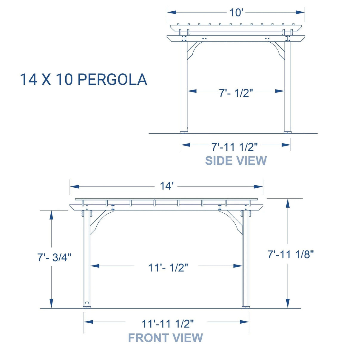 14 x 10 Pergola