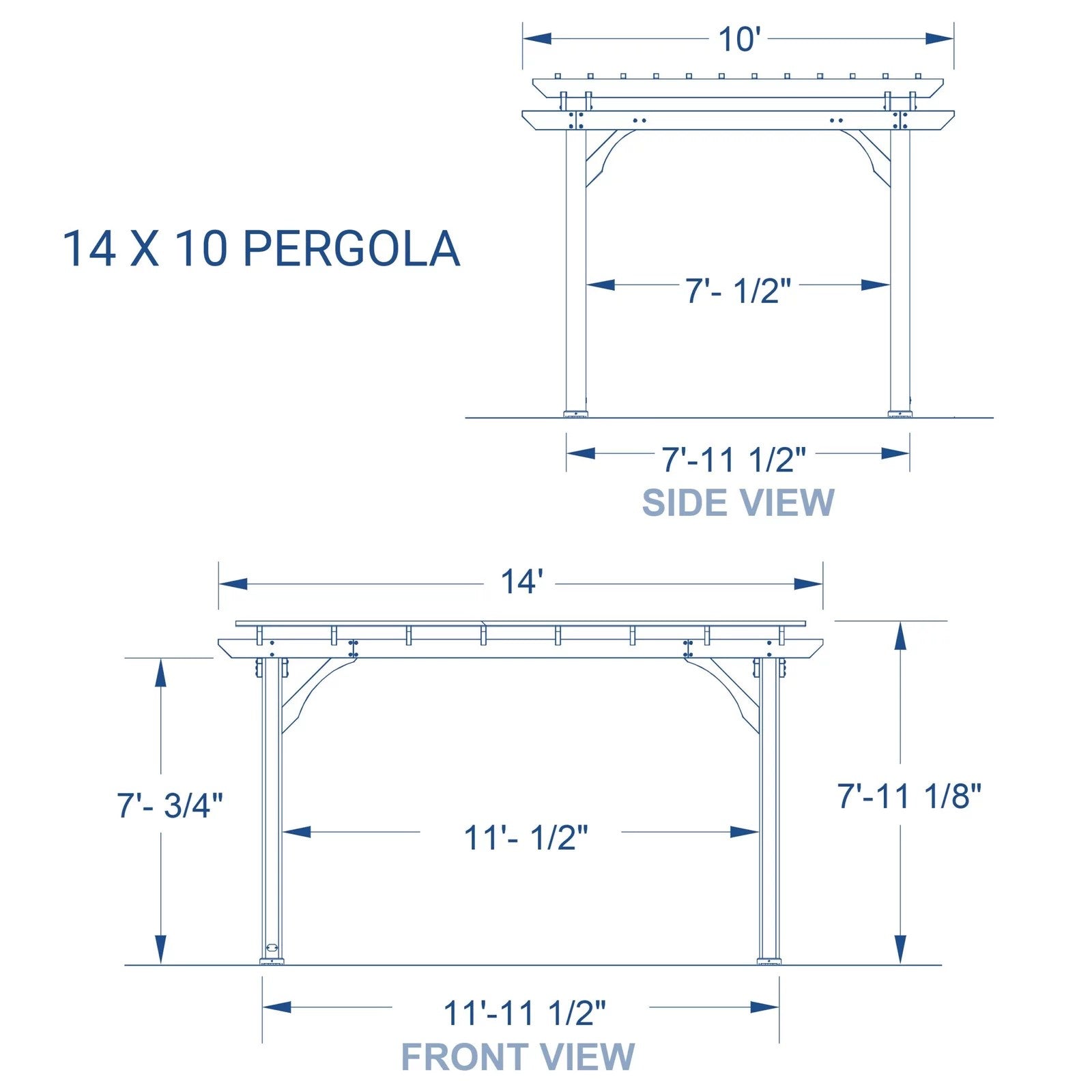 14 x 10 Pergola