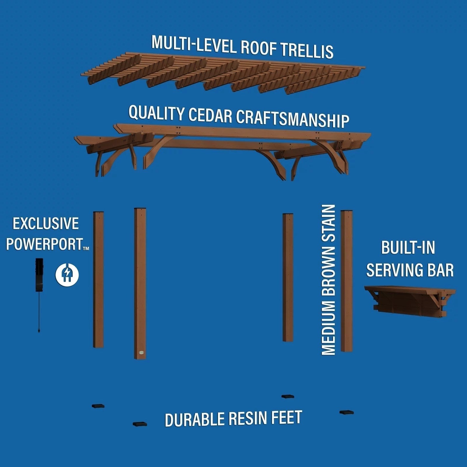 14×10 Ashland Pergola