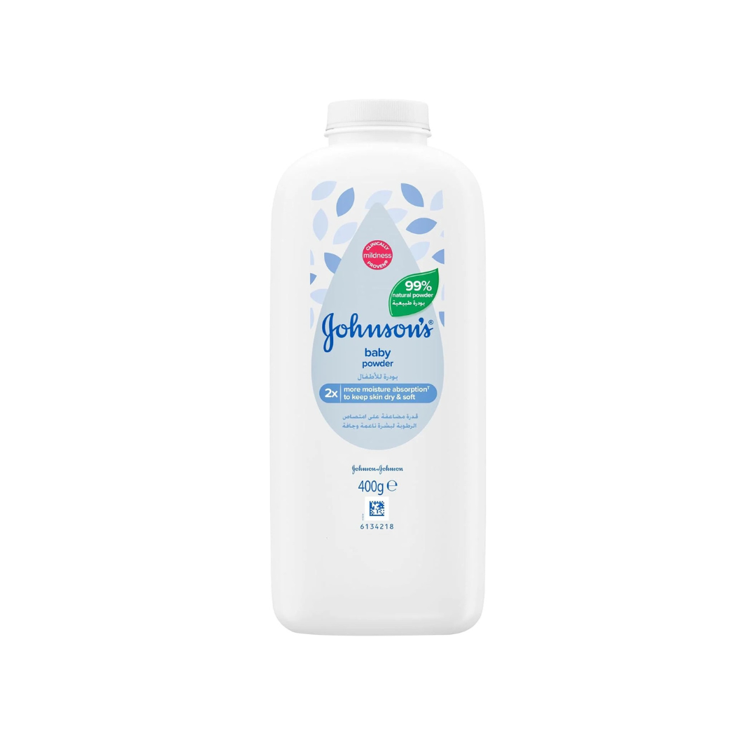 Johnson's Baby Powder, Cornstarch Formulation, 99% Plant-Based Powder 200g