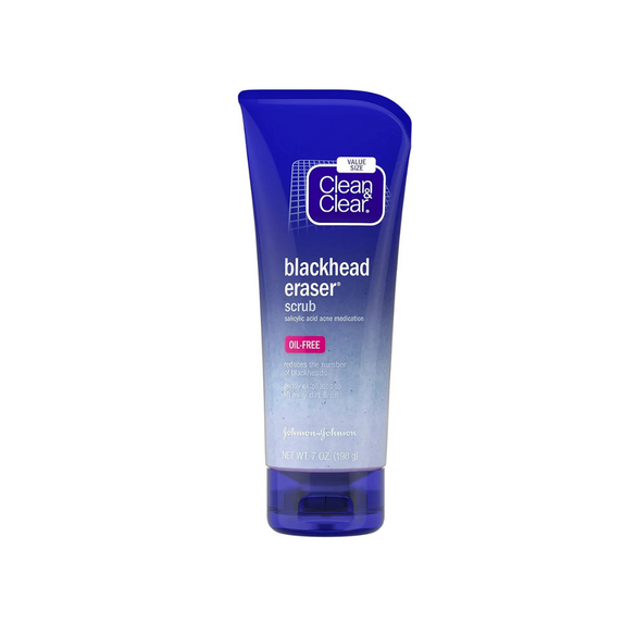 Clean & Clear Blackhead Eraser Exfoliating Face Wash Scrub 7 Oz