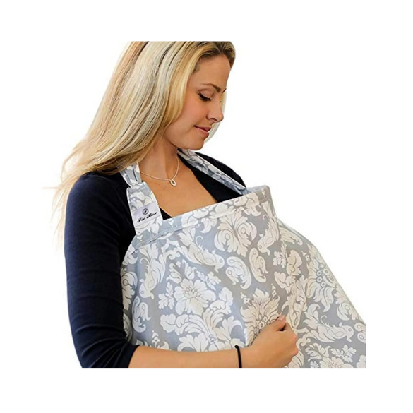 Cool Baby White Combed Cotton Nursing Bib