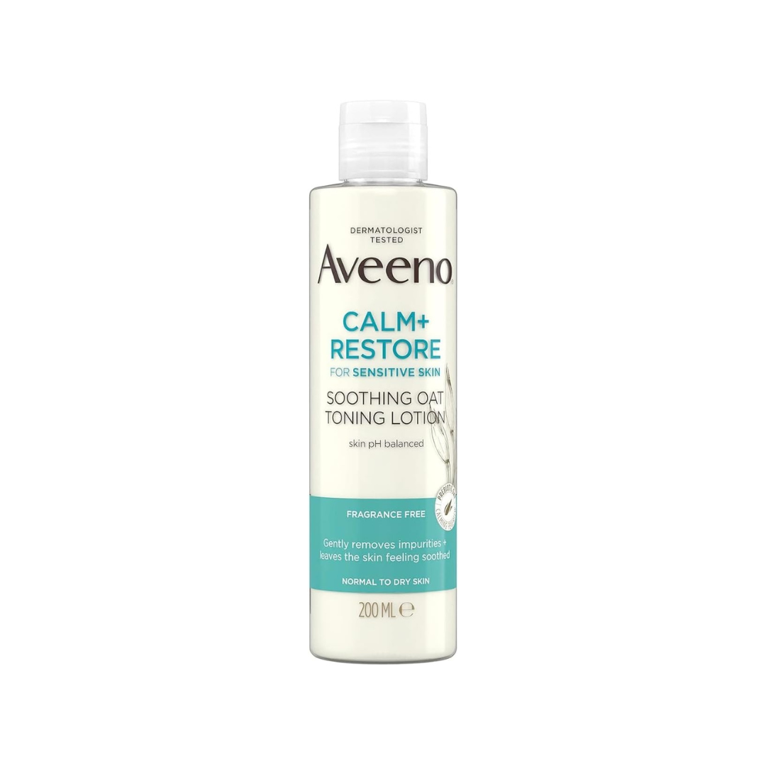 Aveeno Face Calm + Restore Soothing Toner 200ml Clear