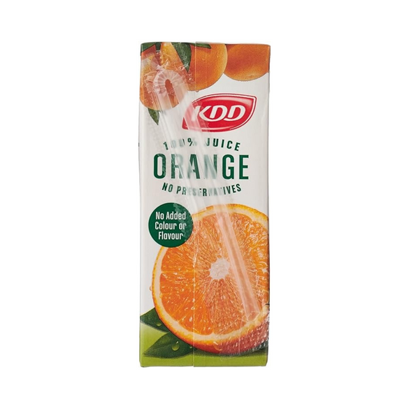 Kdd Natural Orange Juice, 24 X 180 ml
