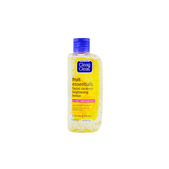 CLEAN & CLEAR FRUIT ESSENTIALS LEMON FACIAL WASH, 100ML