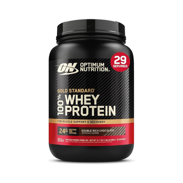 Optimum Nutrition (ON) Gold Standard 100% Whey Protein Powder Primary Source Isolate, 24 Grams of Protein for Muscle Support and Recovery - Extreme Milk Chocolate, 2 Lbs, 28 Servings (907 Grams) - chocolate