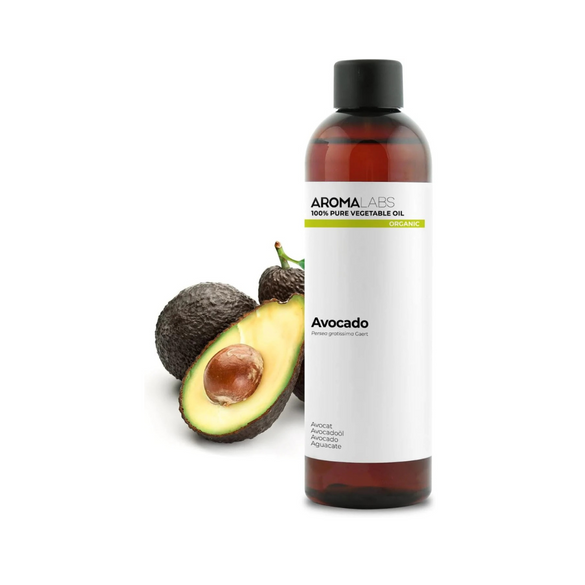 AROMA LABS ORGANIC - AVOCADO Oil - 100mL - 100% Pure, Natural, Cold Pressed and AB Certified - (French Brand)