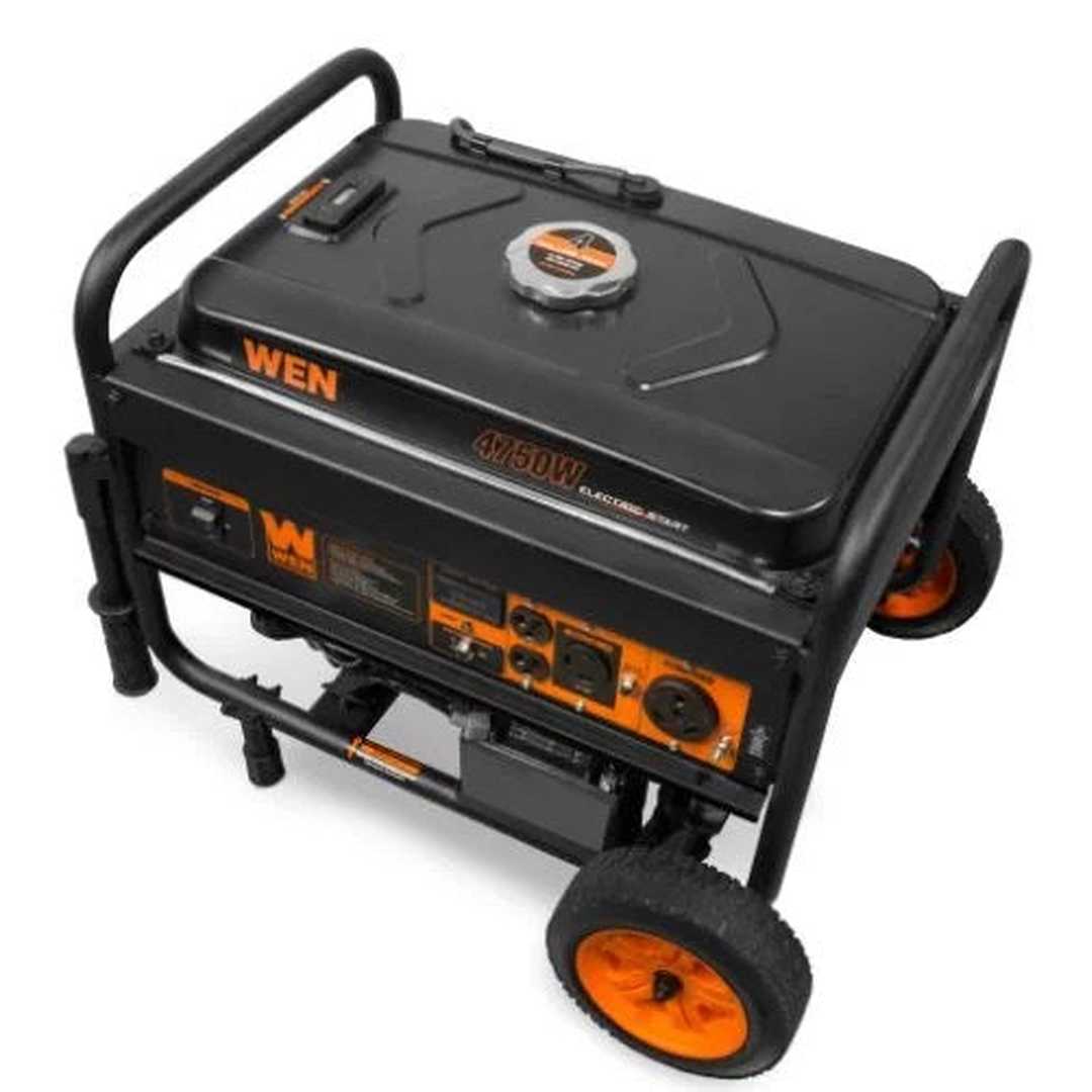Wen 4750-Watt Portable Generator with Electric Start and Wheel Kit
