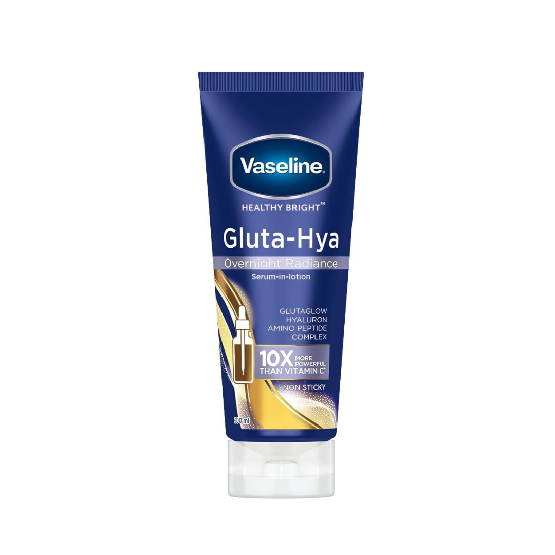 Vaseline Gluta-Hya Overnight Radiance, Serum-In-Lotion, Boosted With Amino Peptide, 200ml