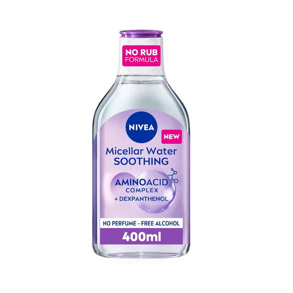 NIVEA Micellar Cleansing Water, All-in-One Makeup Remover, All Skin Types, 400ml