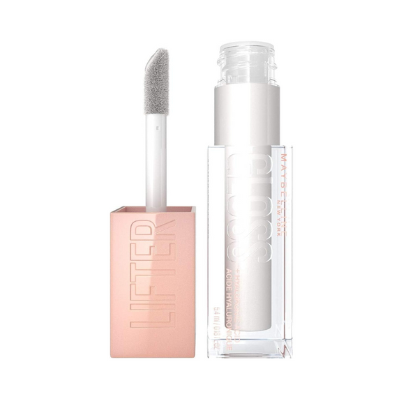 MAYBELLINE New York Lifter Gloss with Hyaluronic Acid, 03 Moon