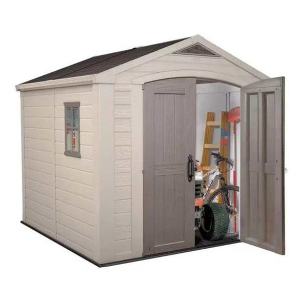 Keter Factor 8×8 Foot Large Resin Outdoor Shed