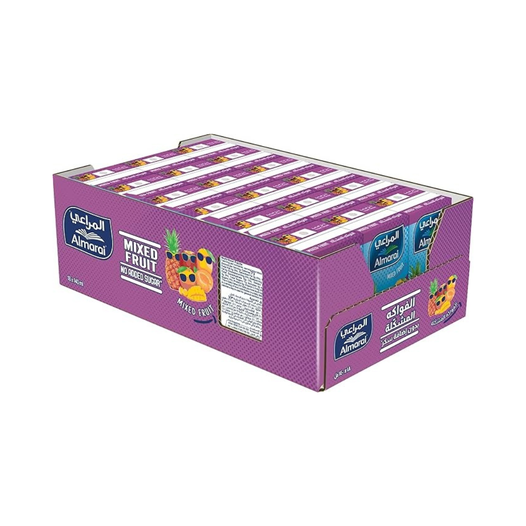 Almarai Uht Mixed Fruit Juice 18 Pack 140 ml