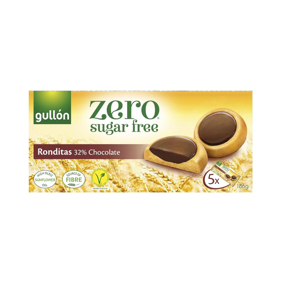 Gullon ZERO Sugar Free RONDIAT CHOCOLATE Biscuits 186G