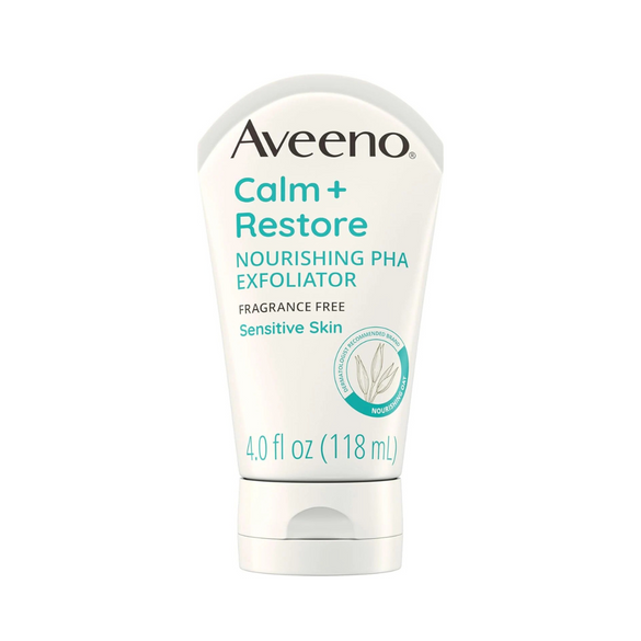 Aveeno Calm + Restore Nourishing PHA Facial Exfoliator Daily   4 fl. oz