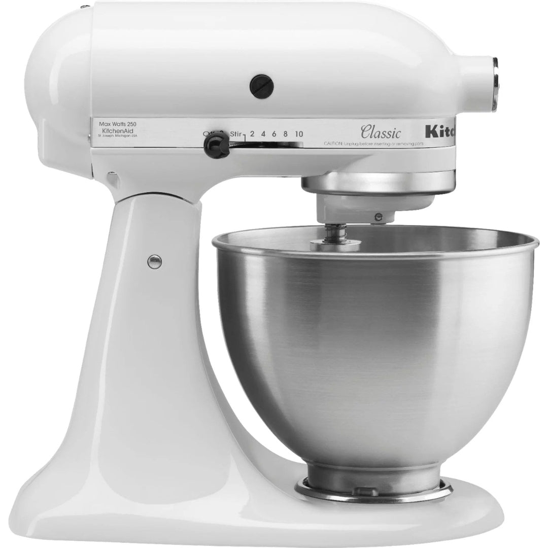 KitchenAid – Classic™ Series 4.5 Quart Tilt-Head Stand Mixer – White