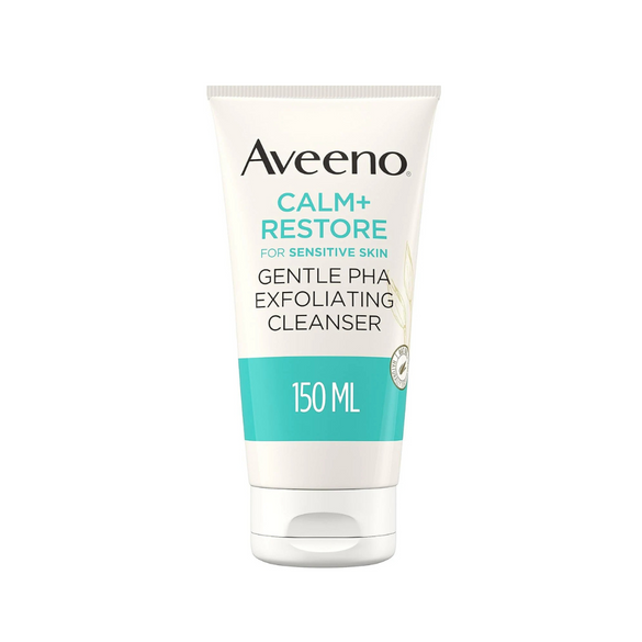Aveeno Face Calm+Restore Gentle PHA Exfoliating Cleanser (1x 150ml)