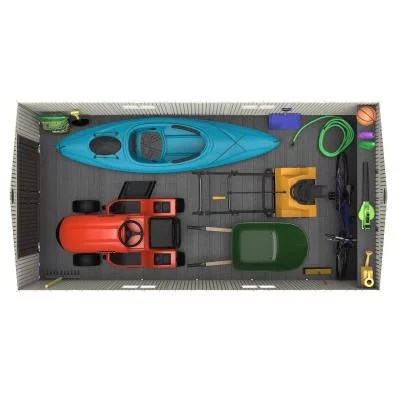 Lifetime Storage Shed: lifetime Garden Building Shed – 15′ X 8′ – Gray