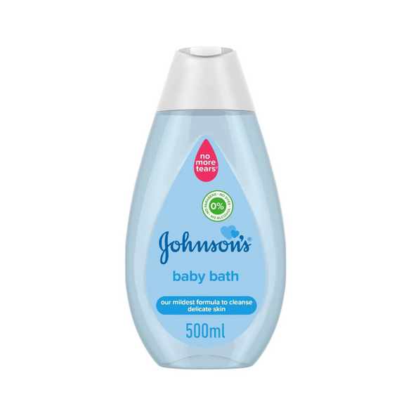 Johnson's Baby Bath, no more tears formula, specially developed to gently cleanse your baby’s delicate skin without drying it, 500ml (Packaging may vary)