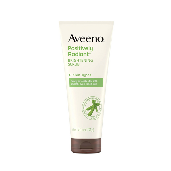 Aveeno Positively Radiant Daily Exfoliating Facial Scrub 7 oz for Unisex