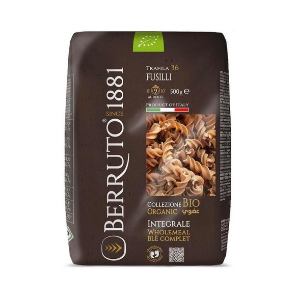 1881 Organic Whole meal Fusilli36 Pasta 500g