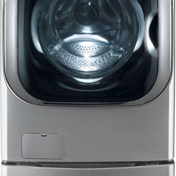 LG – 5.2 Cu. Ft. High Efficiency Front-Load Washer with Steam and TurboWash Technology – Graphite steel