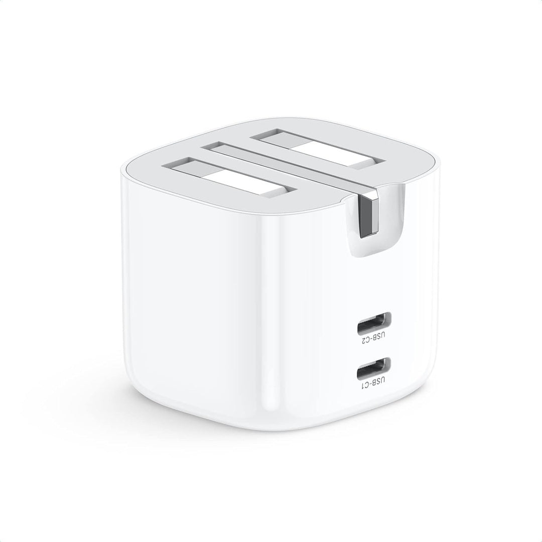 UGREEN 30W iPhone 16 Pro Max Charger, 3 Ports GaN Fast iPhone Charger Type C (2 USB C+1 USB A Ports), 4-Security Protection, 38% Smaller Than Original, USB C Adapter for iPhone 16 Pro, Samsung, iPad