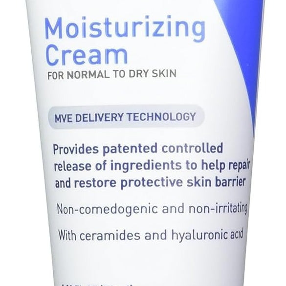 CeraVe Moisturizing Cream, Body and Face Moisturizer for Dry Skin, Body Cream with Hyaluronic Acid and Ceramides, 19 Ounce