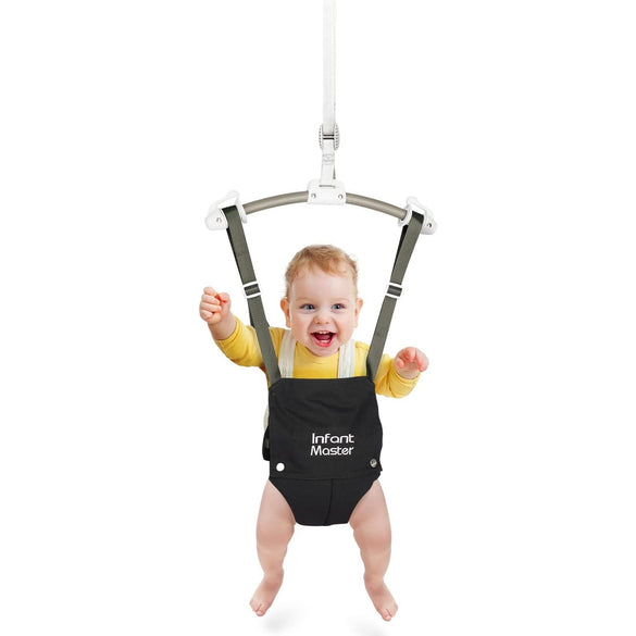 Infant Master Doorway Jumper, Johnny Jumper w/Adjustable Seat Bag, Durable Baby Door Bouncer & Swing Jumper w/Steel Spring, Wise Gift Choice for Infant & Toddler, Easy to Use, Blue