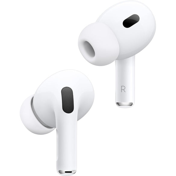 Apple AirPods Pro 2 Wireless Earbuds, Bluetooth Headphones, Active Noise Cancellation, Hearing Aid Feature, Transparency, Personalized Spatial Audio, High-Fidelity Sound, H2 Chip, USB-C Charging