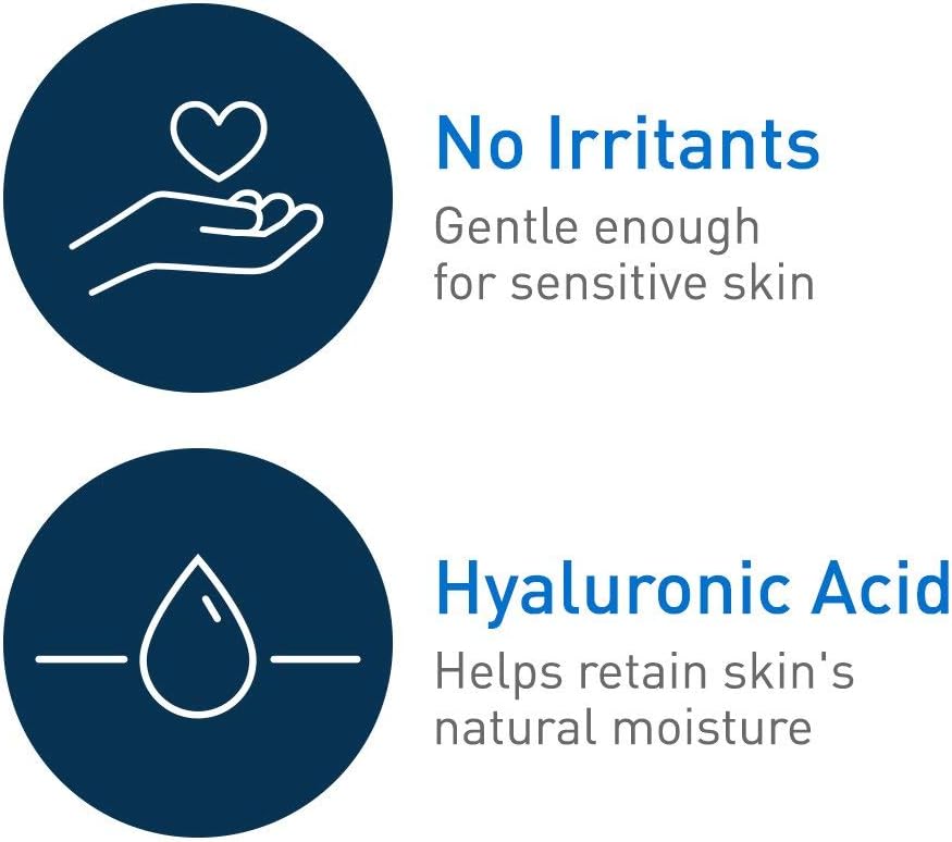 CeraVe Moisturizing Cream, Body and Face Moisturizer for Dry Skin, Body Cream with Hyaluronic Acid and Ceramides, 19 Ounce