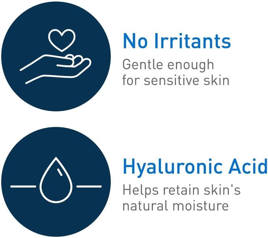 CeraVe Moisturizing Cream, Body and Face Moisturizer for Dry Skin, Body Cream with Hyaluronic Acid and Ceramides, 19 Ounce