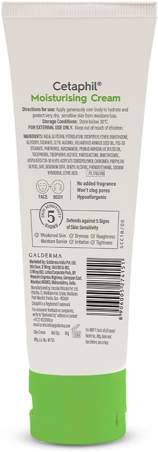 Cetaphil Moisturising Cream, 80g