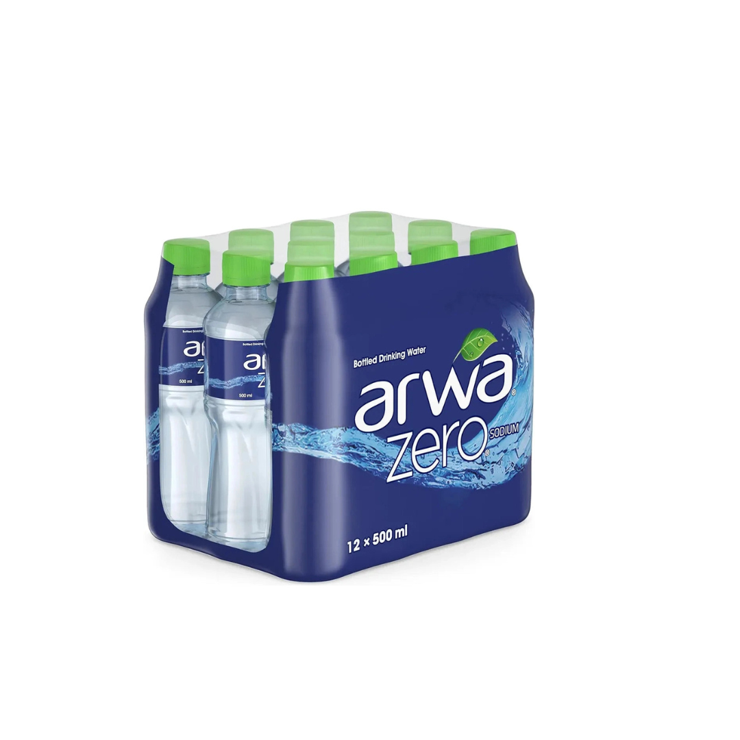 Arwa Zero Bottled Drinking Water, 12pcsx500ML pack