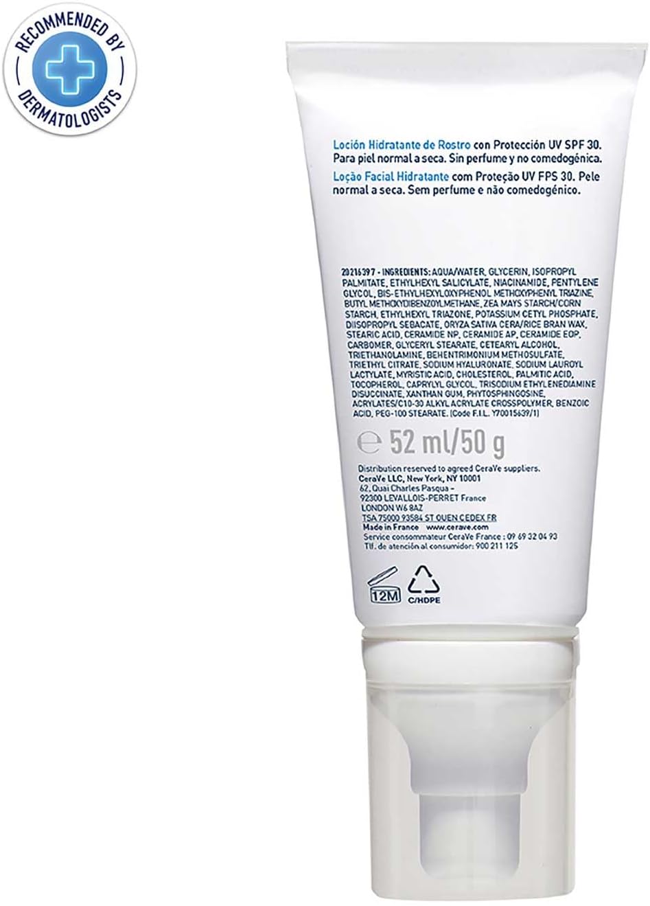 Cerave AM Facial Moisturizing Lotion SPF30 With Hyaluronic Acid 52ml