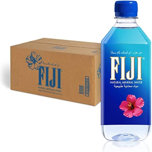 FIJI Water Bottled Natural Mineral - Pack of 24 Pieces (24 x 500ml)